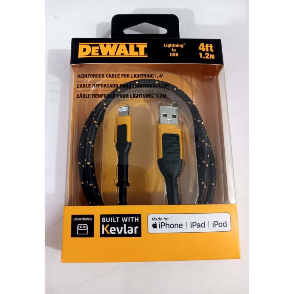 DeWalt DXMA1311359 For iPhone iPad & iPod Lighting Built w/ Kelvar New
